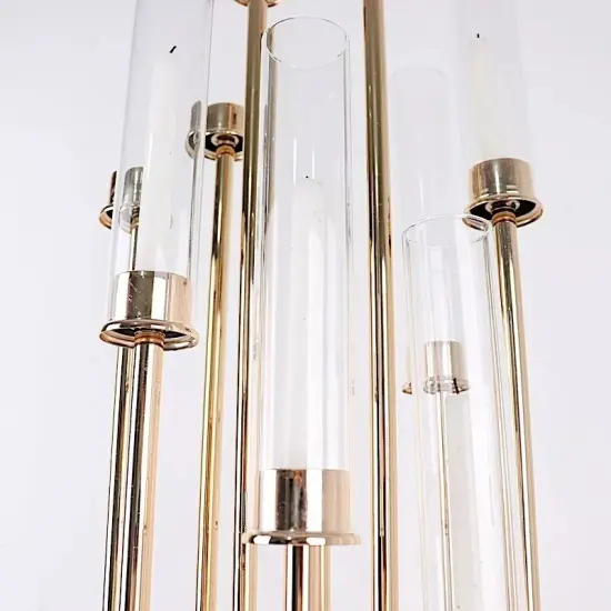 2 Clear 10 in Open End Cylinder Glass Hurricane CANDLE SHADES Party Supplies {4}