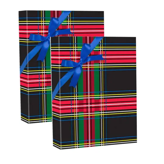 Plaid Christmas Wrapping Paper Rad Plaid 30 '' &times; 417 ' {2}