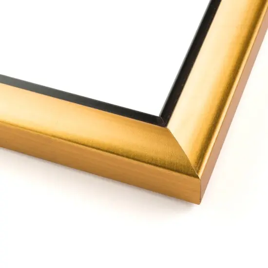 Square Simple Gold Picture Frame - UV Acrylic, Foam Board Backing, Hanging Hardware {2}