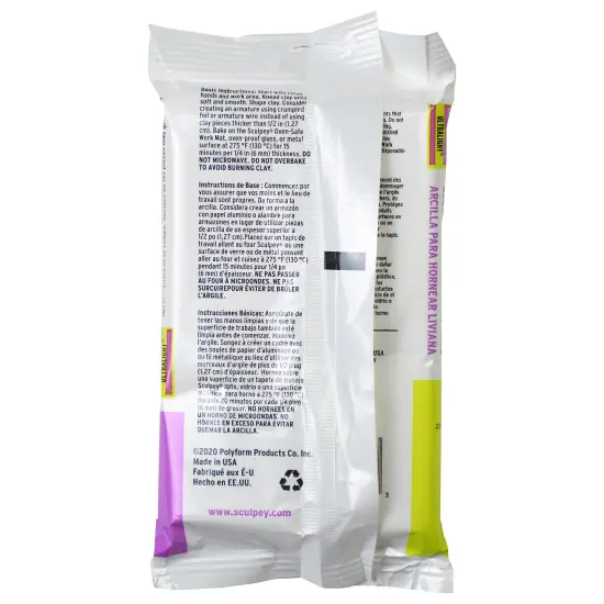 Super Sculpey: Ultralight White - 8oz Pack - Lightweight Polymer Oven Bake Clay, Non-Toxic, Advanced Techniques, Sculpting & Modeling, Craft Supplies {3}