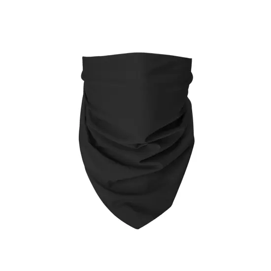 Jordefano Set of 12 Blank Cotton Plain Black Bandanas for Men and Women {4}