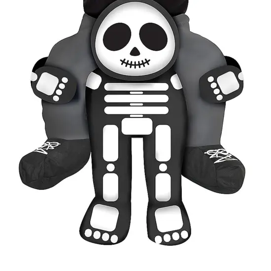 Skeleton Toddler Piggyback Costume {3}