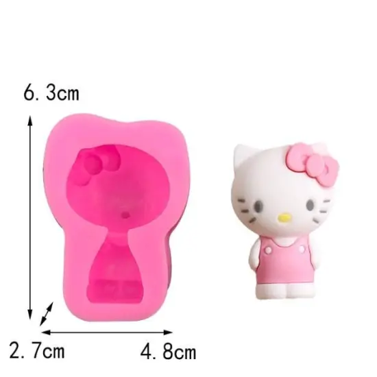 Cute Cat hk silicone mold {2}