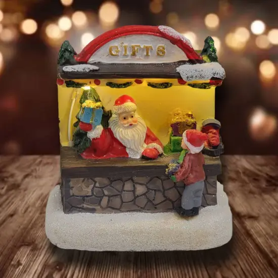 Santa's Gift Shop Christmas Miniature. Christmas Village {2}