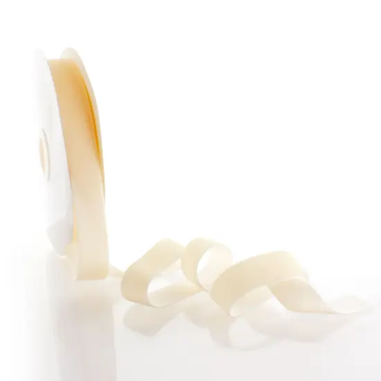 1" Velvet Ribbon (5yd & 25yd Spool Lengths) 815 Cream {2}