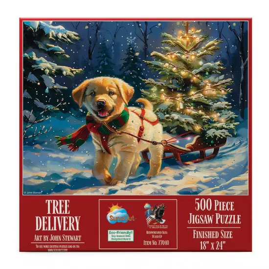 Sunsout Tree Delivery 500 pc Christmas Jigsaw Puzzle 77040 {4}