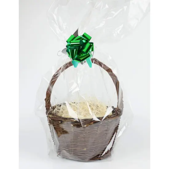 Durable Gusseted Pinched Bottom Basket Bags 17" x 8" Pack of 100 {1}