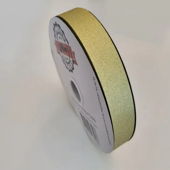 5/8 Diamond Dust Gold Ribbon 100 yards - MFO {1}