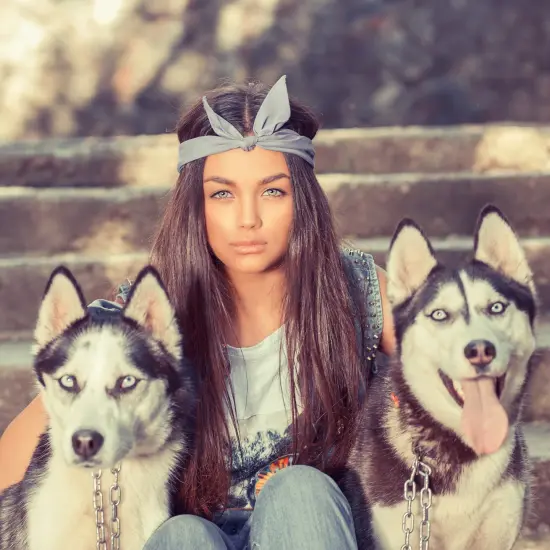 Balec Dog Solid Bandanas - 4 Pieces - Scarf Triangle Bibs for Any Small, Medium or Large Pets {5}