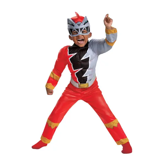 Toddler Muscle Dino Fury Red Ranger Costume {1}