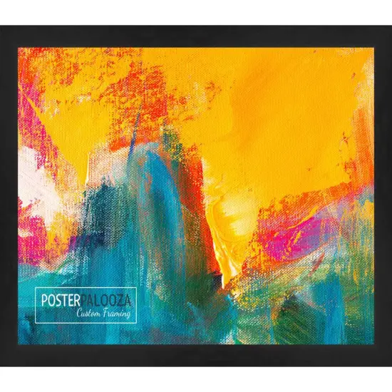 Panoramic Decor Black Picture Frame - UV Acrylic, Foam Board Backing, Hanging Hardware {6}