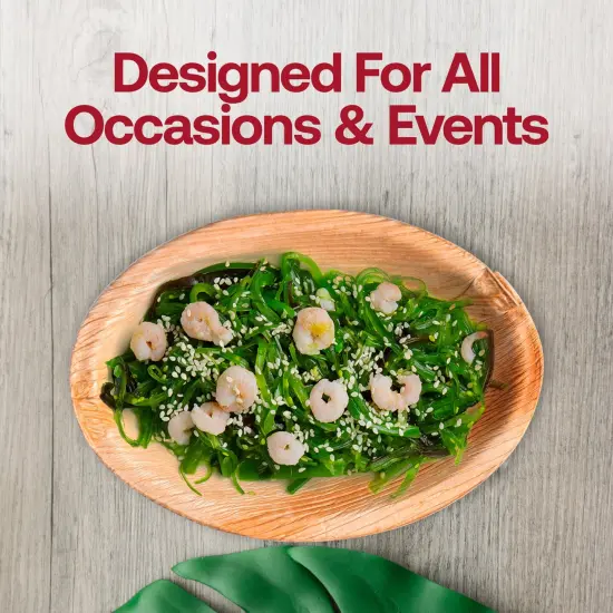 Oval Palm Leaf Eco Friendly Disposable Bowls - 3.5 oz. (100 Bowls) {6}