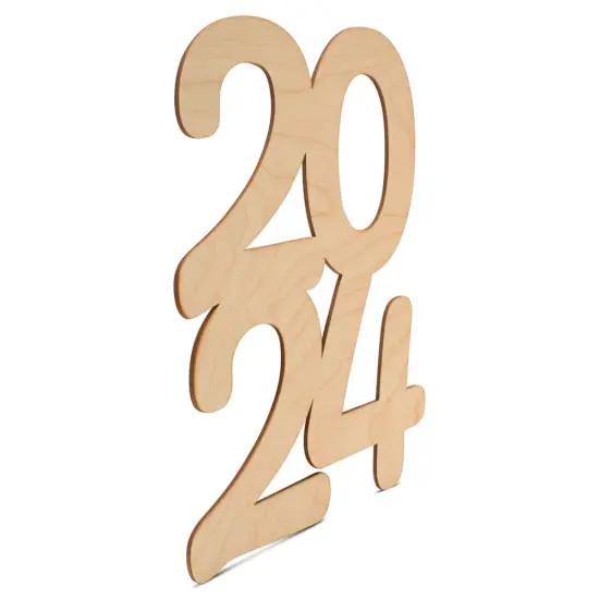 New Years Wood 2024 Cutout,&nbsp;From 12"- 24", Door Hangers| Woodpeckers {2}
