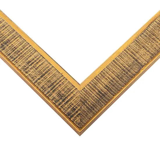 Square Sculpted Black Picture Frame - UV Acrylic, Foam Board Backing, Hanging Hardware {3}