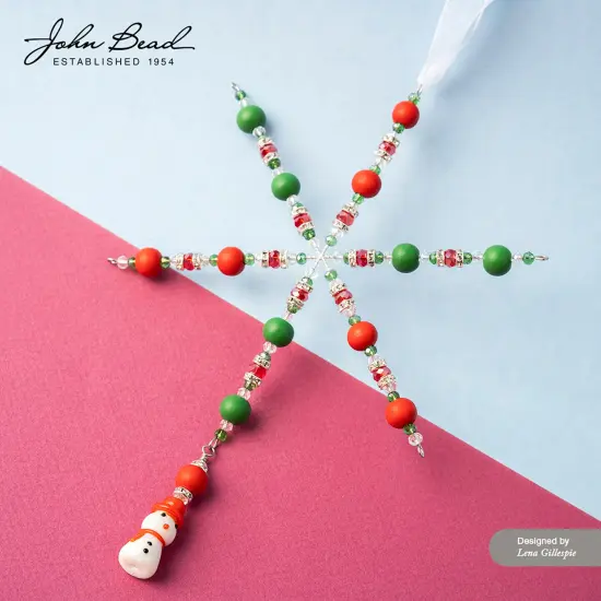 Crystal Lane DIY 7" Lampwork Designer Holiday Glass Bead Mix Strand Christmas Tree {5}