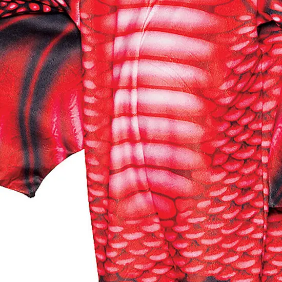 Toddler Red Dragon Printed Costume {4}