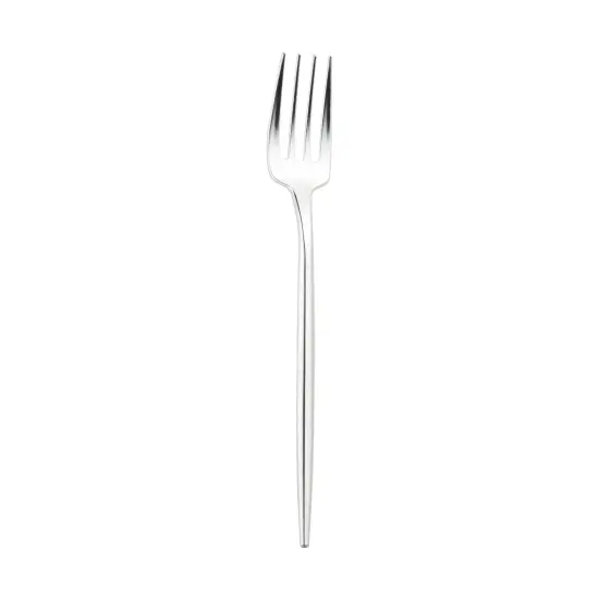 Shiny Silver Moderno Disposable Plastic Dessert Forks (300 Forks) {1}