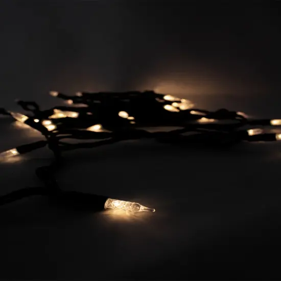 70 LED Indoor Outdoor Crosshatch Pointed Tip Christmas String Lights Warm White warm white {2}