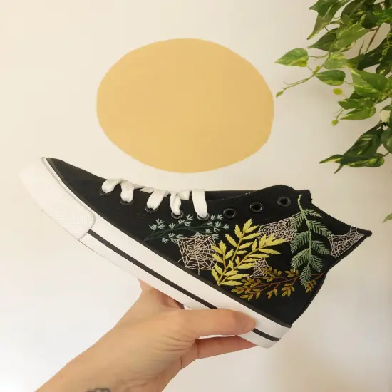DIY Embroidered Shoes- Hand Embroidery DIY Book {2}