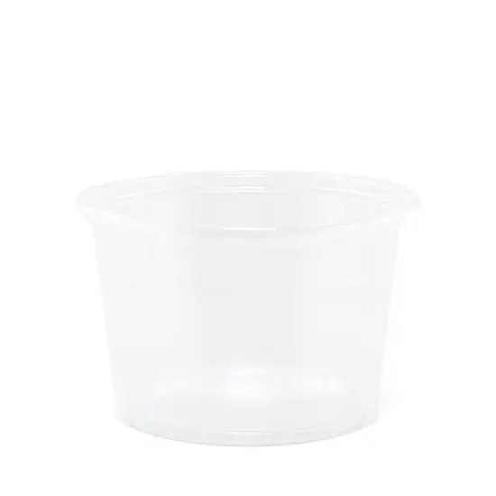 Clear Round Polypropylene Container 4 5/8" x 2 1/4" {6}