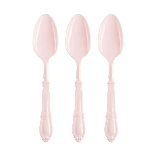 Pink Baroque Disposable Plastic Dinner Spoons (480 Spoons) {2}