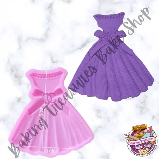 Fancy Dress Silicone mold {2}