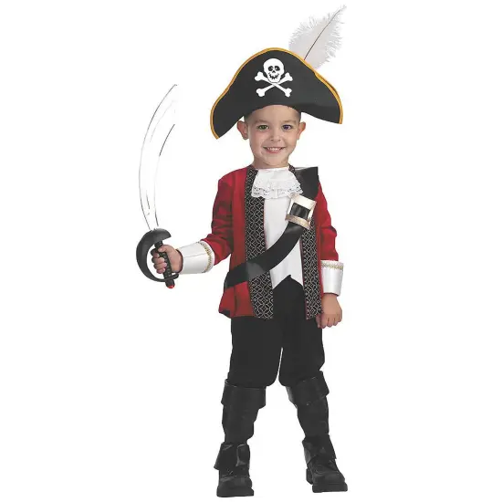 Boy's Pirate Captain Costume {1}