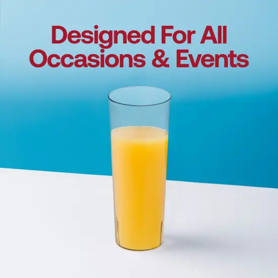 Clear Round High Ball Disposable Plastic Cups - 10 oz. (250 Cups) {6}