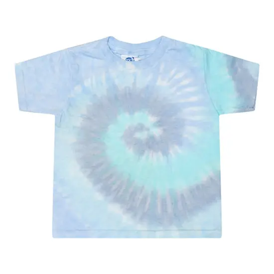 Tie Dye&reg; Ladies Cropped T Shirt NEON RAINBOW {7}