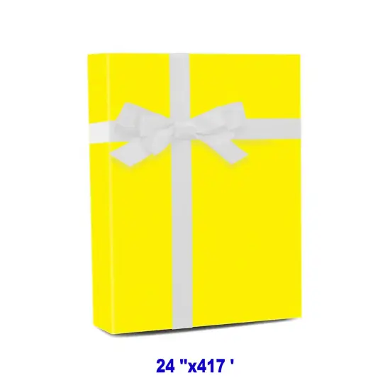 Vibrant Solid Gift Wrap 24" x 417' 60 lbs for Festive Occasions {1}