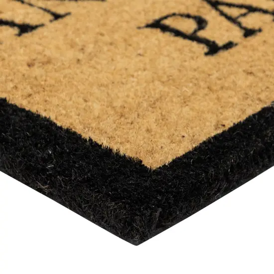 Northlight Rectangular "Hide The Packages" Doormat 30" x 18" Black {7}