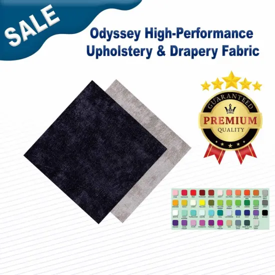 Odyssey High-Performance Upholstery & Drapery Fabric, 55" Width Midnight {2}