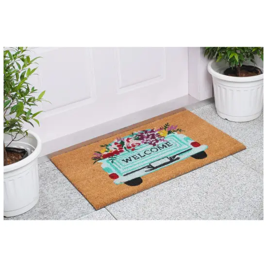 Farm Fresh Flowers Doormat {4}