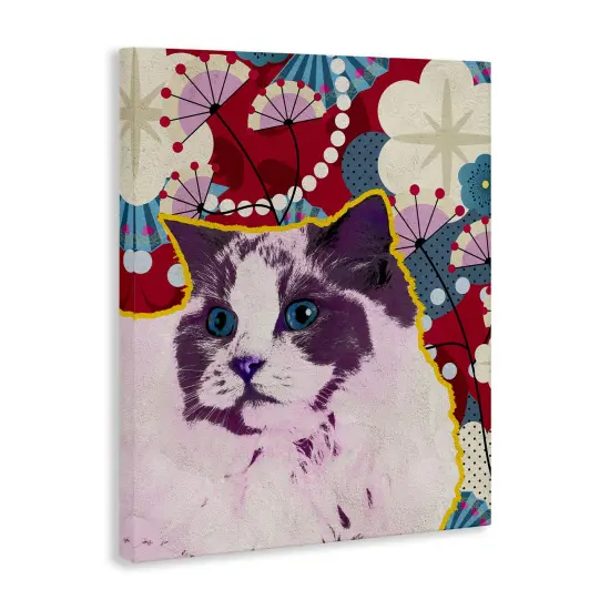 Stupell Industries Wow Kitty with Pop Accents Canvas By BigBadMullet {3}