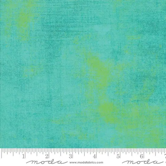 Green Turquoise Grunge Basics Aruba 44"/45" Per Yard {1}