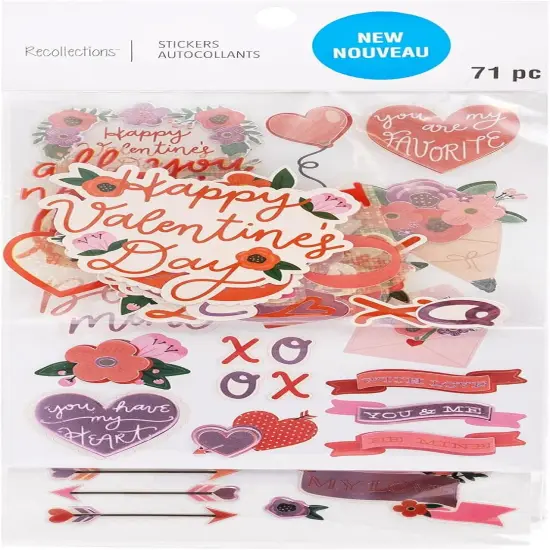 Recollections Valentine's Day Stickers Flip Pack {1}