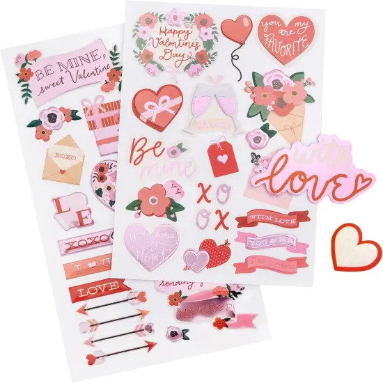 Recollections Valentine's Day Stickers Flip Pack {2}