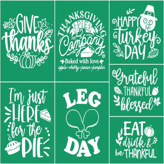 Fall Silk Screen Stencils Reusable Self Adhesive Chalk Mesh Stencils {1}