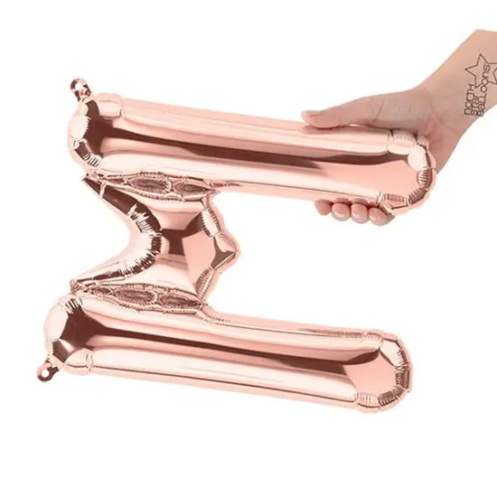 NorthStar Balloons&reg; 16 Inch Letter M Rose Gold Air Fill Only {5}