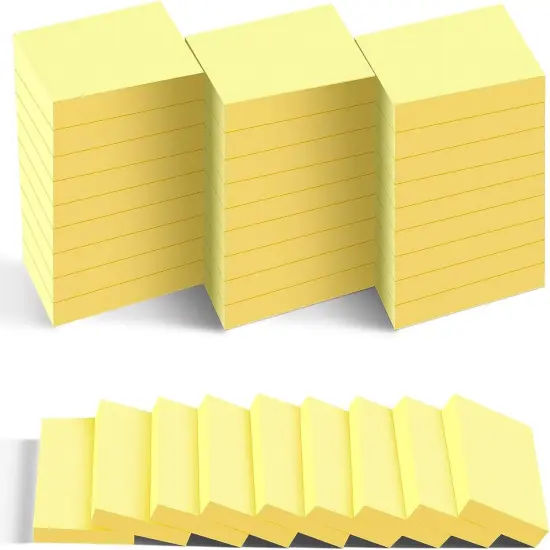 Mini Sticky Notes, 36 Pad Canary Yellow Strong Adhesive Post, Suitable for School, Home, Office, Clean Removal {1}