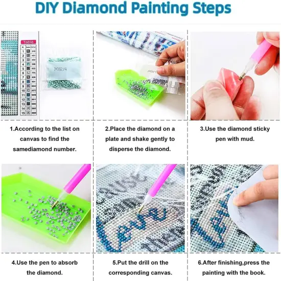 Native Indian Woman Dream Catch Tree Wolf DIY 5D Diamond Painting Kits for Adults Easy for Beginner Round Full Drill Diamond Art Painting Mosaic Craft for Home Decor 12x16inch(4) {5}