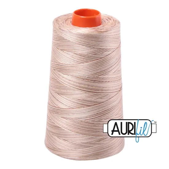 Biscotti - Variegated (4666) | 50wt Cone (5900M / 6452Y) | Aurifil Thread {1}