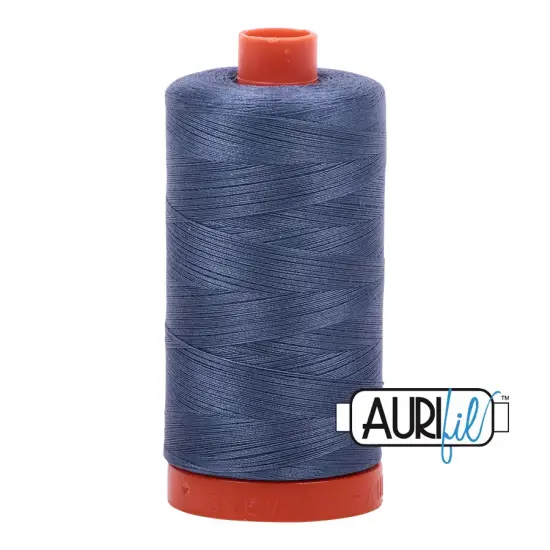 Dark Grey Blue (1248) | 50wt Large Spool (1300M / 1422Y) | Aurifil Thread {1}