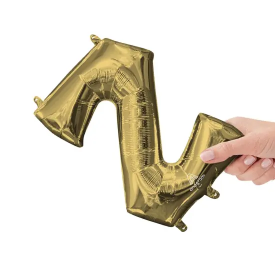 Anagram&reg; 16 Inch Letter Z White Gold Air Fill Only {2}