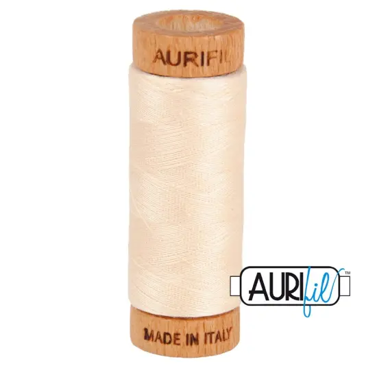 Light Sand (2000) | 80wt Small Spool (274M / 300Y) | Aurifil Thread {1}