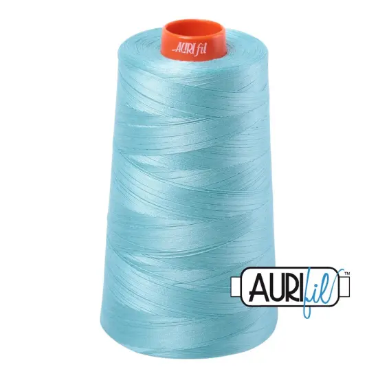 Light Turquoise (5006) | 50wt Cone (5900M / 6452Y) | Aurifil Thread {1}