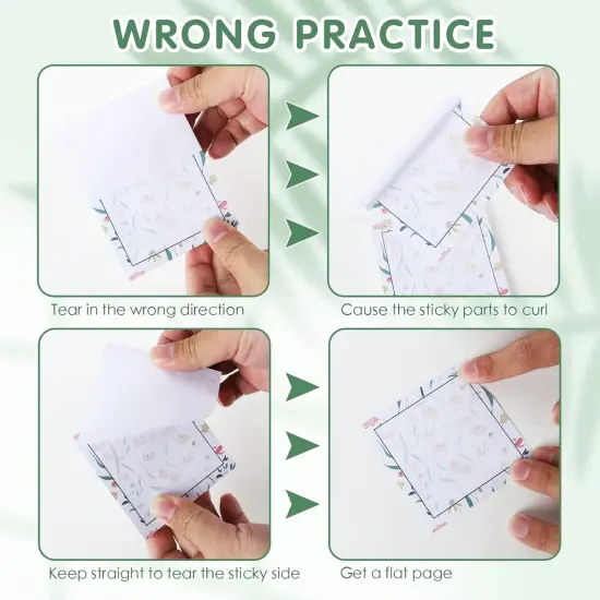 9 Pieces Flower Sticky Notes Adhesive Flower Memo Notes Self-Stick Note Pads for School Office Home Supplies Students Teachers Present, 9 Styles {5}