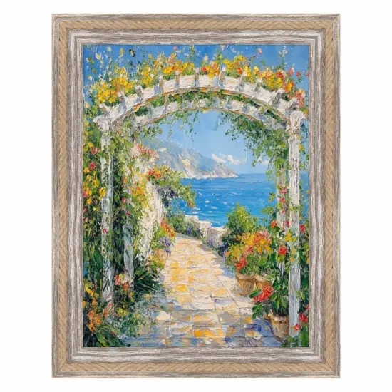 Nautical Rope Dock Boat Rustic White Wash Picture Frame 20x24 frame {1}