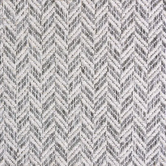 Chevron Durable Upholstery Fabric Ebony {6}