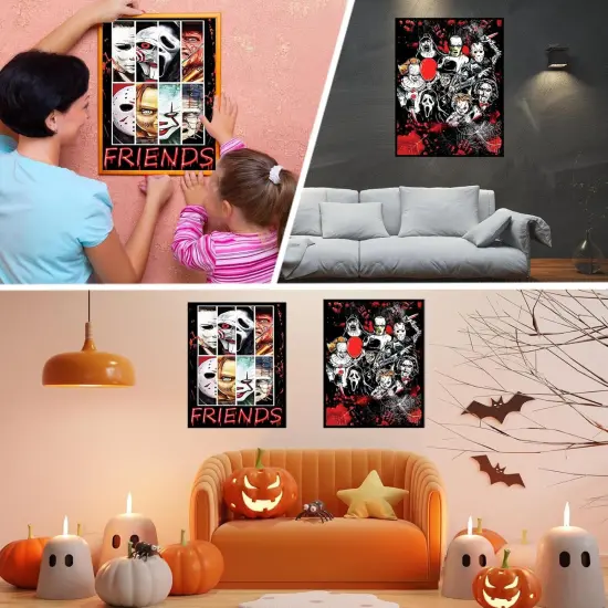 Halloween Diamond Painting Kits for Adults, Horror Movies Diamond Art Kits- 12x16inch {5}